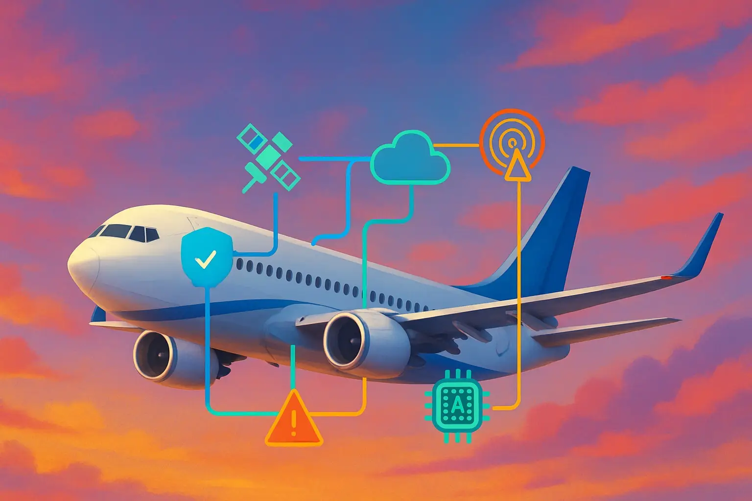 AI-powered aviation technology revolutionizing safety in modern aircraft.