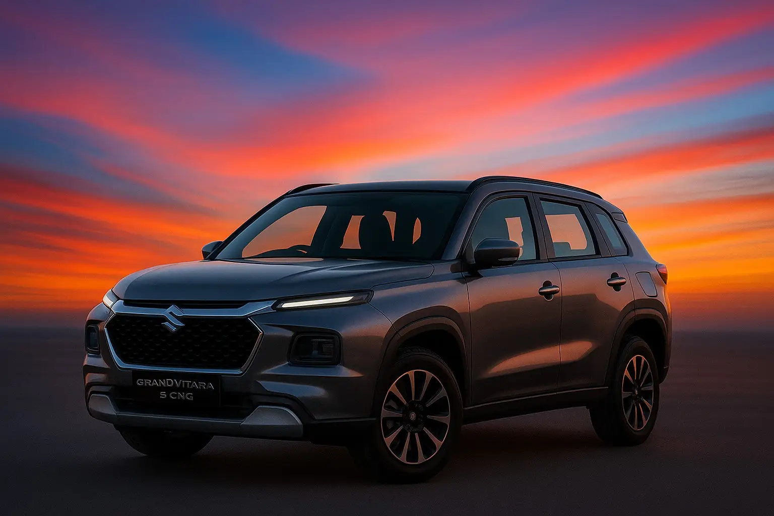 Maruti Suzuki Grand Vitara S-CNG front view – 2025 India launch